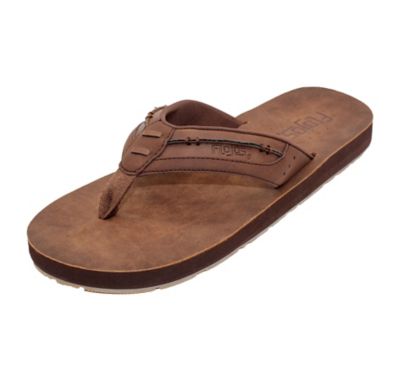 Flojos Trio Sculpted Suede Footbed with Detailed Stitch Strap