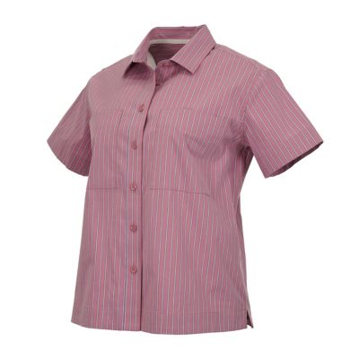 Image showing  Women's Striped Short-Sleeve Camp Shirt