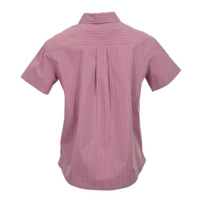 Image showing  Women's Striped Short-Sleeve Camp Shirt