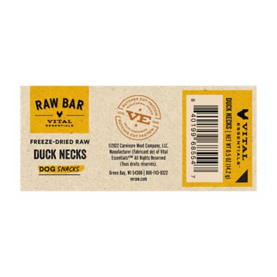 Image showing  RAW BAR Freeze-Dried Raw Duck Necks Dog Snacks