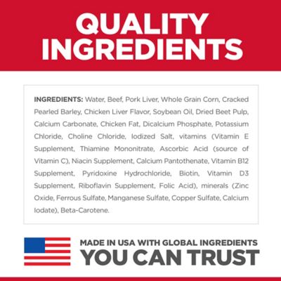 Image showing  Adult Beef and Barley Chunks Wet Dog Food, 13 oz.