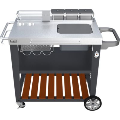 Image showing  Deluxe Entertainment Grill Cart, 756 sq. in., Multicolor