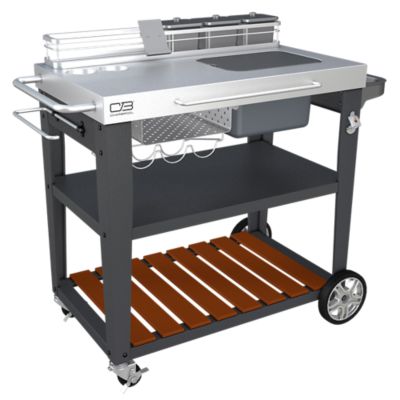 Image showing  Deluxe Entertainment Grill Cart, 756 sq. in., Multicolor