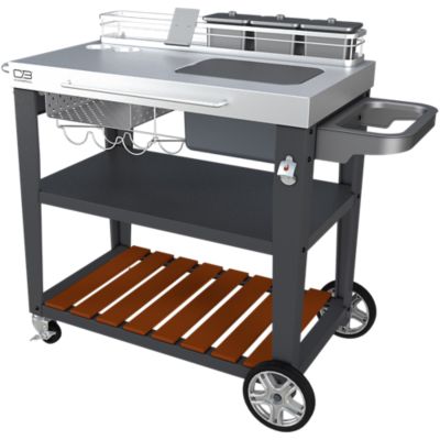 Image showing  Deluxe Entertainment Grill Cart, 756 sq. in., Multicolor