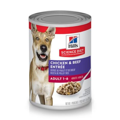 Hill's Science Diet Adult Chicken and Beef Chunks Wet Dog Food, 13 oz. Can
