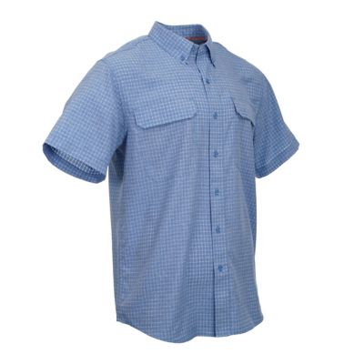 Image showing  Men's Grid Plaid Button-Down Shirt