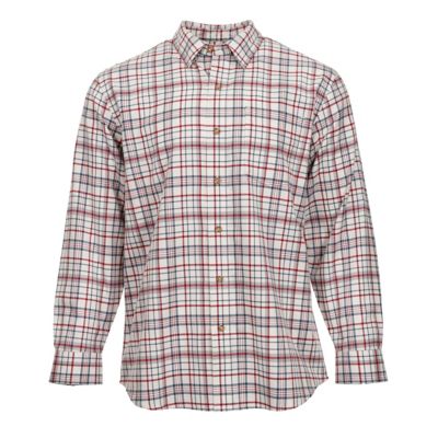 Image showing  Men's Single Pocket Plaid Long-Sleeve Button-Down Shirt