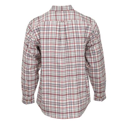 Image showing  Men's Single Pocket Plaid Long-Sleeve Button-Down Shirt