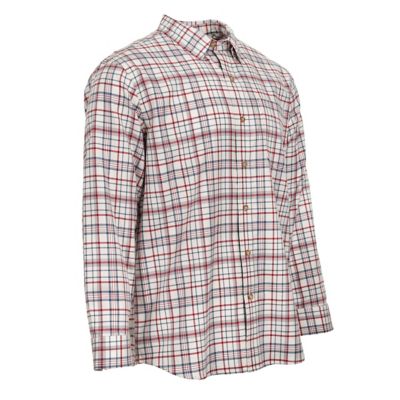 Image showing  Men's Single Pocket Plaid Long-Sleeve Button-Down Shirt
