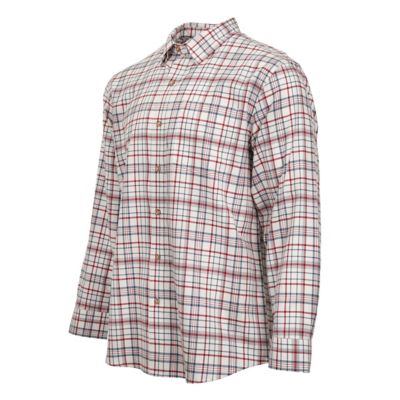 Image showing  Men's Single Pocket Plaid Long-Sleeve Button-Down Shirt