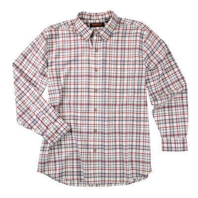 Image showing  Men's Single Pocket Plaid Long-Sleeve Button-Down Shirt