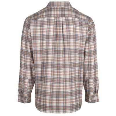 Image showing  Men's Single Pocket Plaid Long-Sleeve Button-Down Shirt