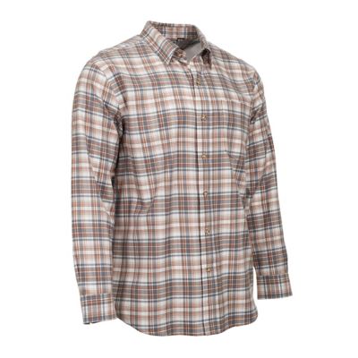Image showing  Men's Single Pocket Plaid Long-Sleeve Button-Down Shirt