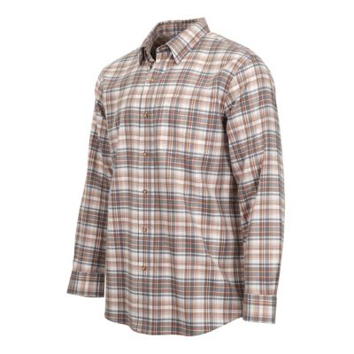 Image showing  Men's Single Pocket Plaid Long-Sleeve Button-Down Shirt