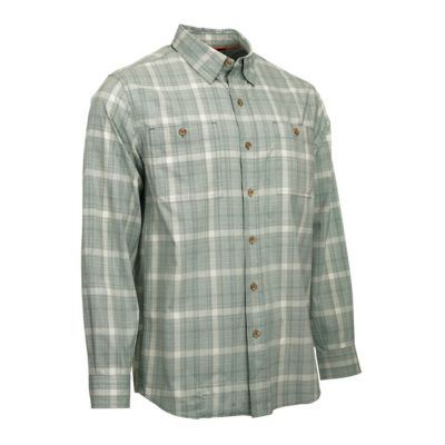 Image showing  Men's Tech Chambray Plaid Button-Down Shirt