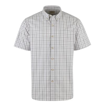 Image showing  Men's Stretch Poplin Plaid Short-Sleeve Button-Down Shirt