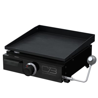 Image showing  1-Burner Tabletop Propane Gas Flat Top Grill and Griddle, 280 sq. in., Black