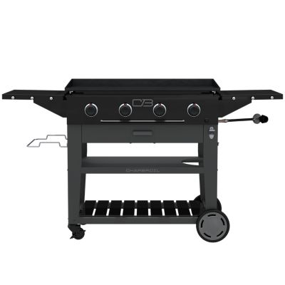 Charbroil 4 Burner Propane Gas Cart Griddle Grill, 48,000 BTU