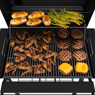 Image showing  C-Line 840 Series Barrel Charcoal Grill, 840 sq. in., Black