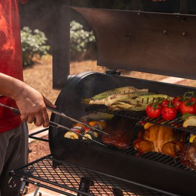 Image showing 4 th Oklahoma Joe's 879 sq. in. Highland Offset Smoker Charcoal Grill