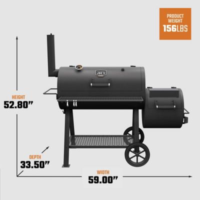 Image showing 7 th Oklahoma Joe's 879 sq. in. Highland Offset Smoker Charcoal Grill