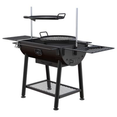 Image showing  Firecraft Over the Fire Barrel Charcoal Grill, 480 sq. in., Black