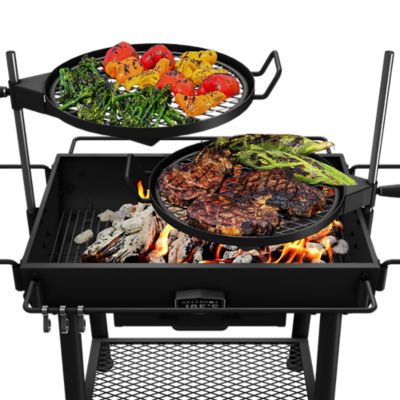 Image showing  Firecraft Over the Fire Barrel Charcoal Grill, 480 sq. in., Black