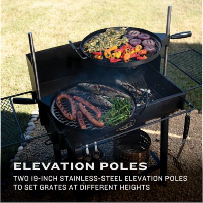 Image showing  Firecraft Over the Fire Barrel Charcoal Grill, 480 sq. in., Black