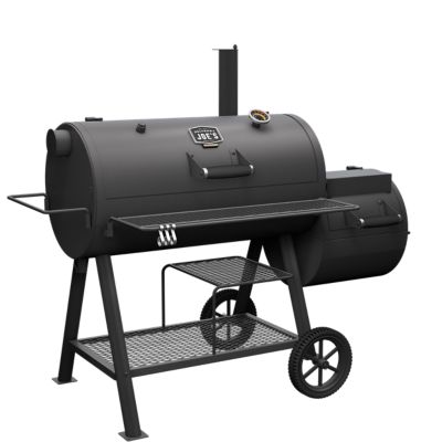 Image showing  Highland Offset Reverse Flow Smoker Charcoal Grill