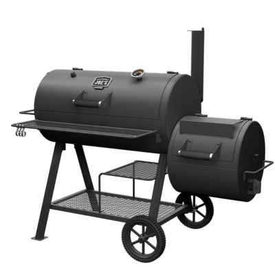 Image showing  Highland Offset Reverse Flow Smoker Charcoal Grill