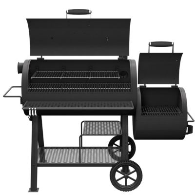 Image showing  Highland Offset Reverse Flow Smoker Charcoal Grill