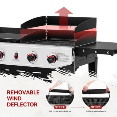 Image showing 6 th Royal Gourmet 4-Burner Premium Propane Gas Grill and Griddle, 610 sq. in., Black