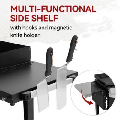 Image showing 7 th Royal Gourmet 4-Burner Premium Propane Gas Grill and Griddle, 610 sq. in., Black