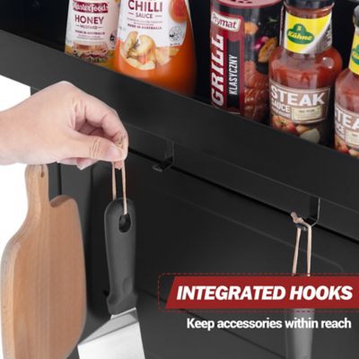 Image showing 7 th Royal Gourmet Outdoor Prep Grill Table with Storage Cabinet