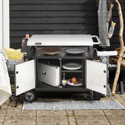 Image showing 9 th Royal Gourmet Outdoor Prep Grill Table with Storage Cabinet