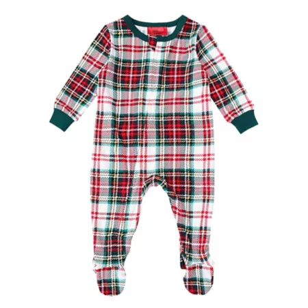 Holiday Famjams Baby Red and Green Plaid Sleep Set 6 Months Kids' Pajamas