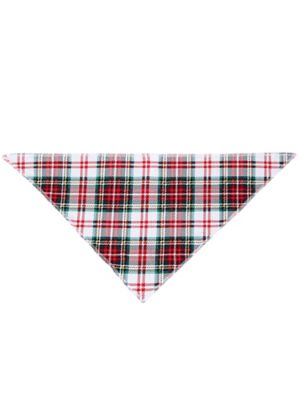 Holiday Famjams Pet Bandana Red, Green Plaid Sleep Set, One Size