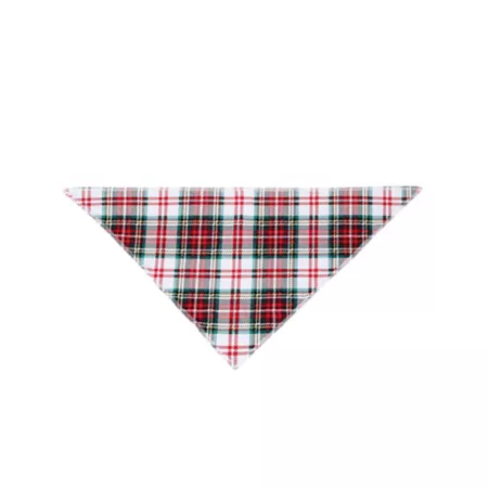 Holiday Famjams Pet Bandana Red and Green Plaid One Size Dog Bandanas Ties & Accessories