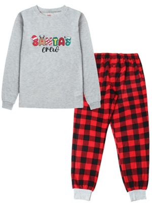 Holiday Famjams Men's Santa's Crew Sleep Set, 2 pc.