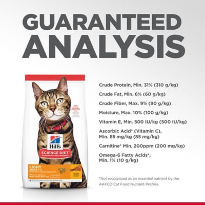 Image showing 6 th Hill's Science Diet Adult Indoor/Outdoor Light Chicken Recipe Dry Cat Food