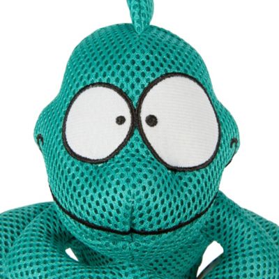 Image showing  Double Chew Guard Technology Chameleon Squeaker Plush Dog Toy, Teal, Medium