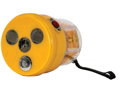 Image showing  4 in. Portable Amber LED Beacon with Magnetic Base and Carry Strap
