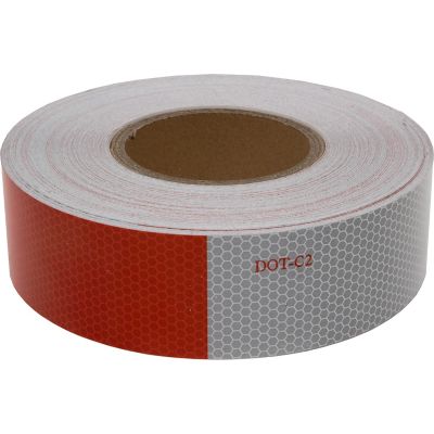 Buyers Products 150 Foot Roll DOT Conspicuity Tape with 11 in. Red and 7 in. White Lengths, CT151RW