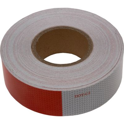 Image showing  150 ft. Roll DOT Conspicuity Tape with 11 in. Red and 7 in. White Lengths, CT151RW