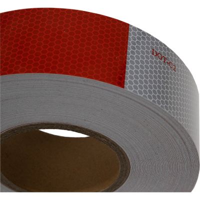 Image showing  150 ft. Roll DOT Conspicuity Tape with 11 in. Red and 7 in. White Lengths, CT151RW