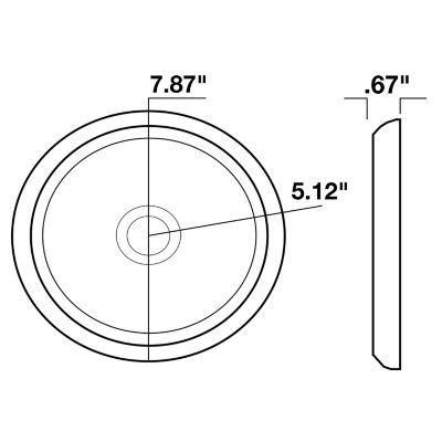 Image showing  Round LED Interior Dome Light for Remote Switch