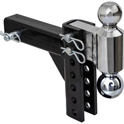 Buyers Products 2 in. Receiver Adjustable Dual Ball Hitch for Hitch Receivers, 5 in. Drop, 7,500 lb./10,000 lb. Capacity