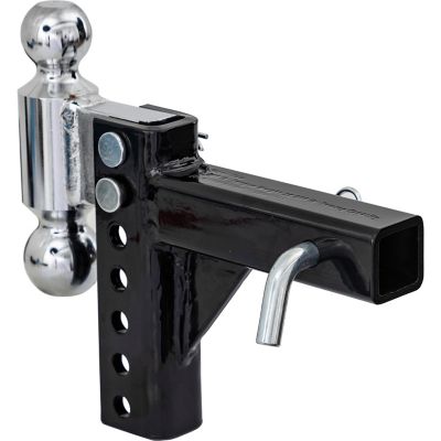 Image showing  2 in. Receiver Adjustable Dual Ball Hitch for Hitch Receivers, 5 in. Drop, 7,500 lb./10,000 lb. Capacity