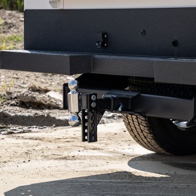 Image showing 6 th Buyers Products 2 in. Receiver Adjustable Dual Ball Hitch for Hitch Receivers, 5 in. Drop, 7,500 lb./10,000 lb. Capacity