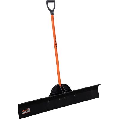 Buyers Products 48 in. SaltDogg Snow Pusher Shovel with UHMWPE Blade for Ice and Packed Snow